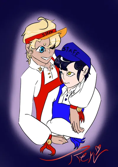 Sun and Moon human Au