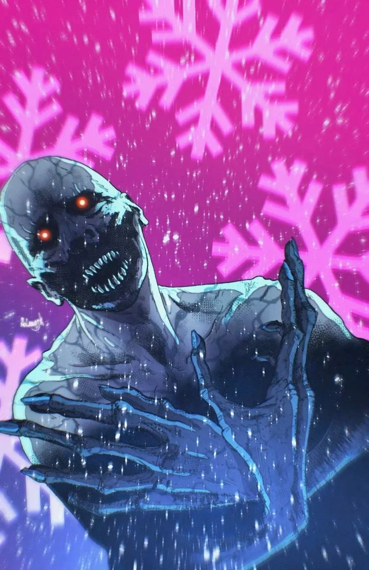Female Absolute Mr Freeze [[Mrs Freeze. Your Cold, Introverted, blank, needy, too attached Wife who's cold as ice. Literally]]