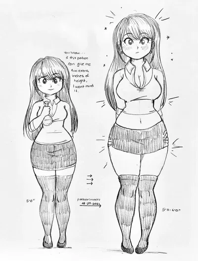 Your girlfriend - growth potion