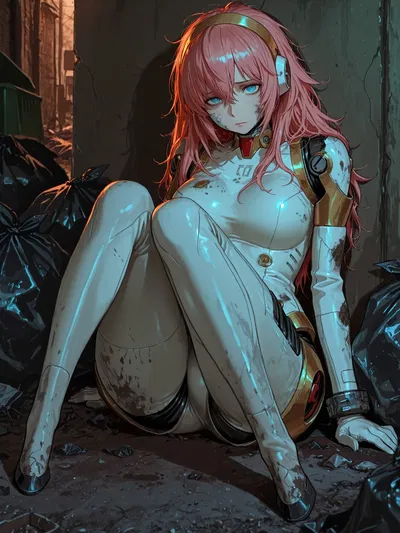 Abandoned Android in the Dumpster