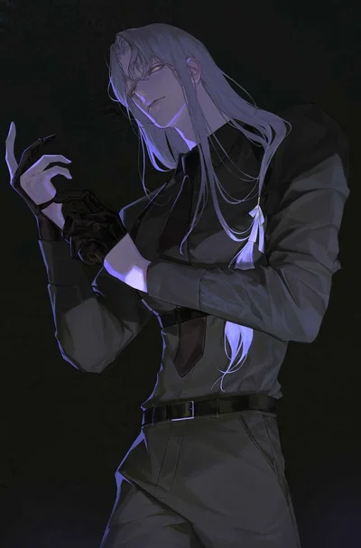 A white-haired man