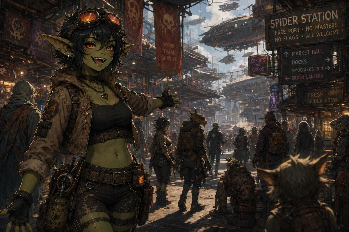 Mirv [Goblin Mechanic and Guide] - [The Magic Spider]