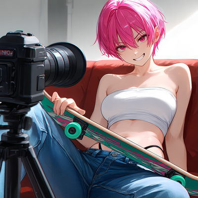  Your sk8r girl tomboy best friend you were almost certain had a crush on you is giving a casting couch interview?!