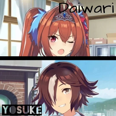 (MUSUME: PRETTY) Daiwari Scarletto & Yosuke Hiwarima - Tsundere Student and Tomboy