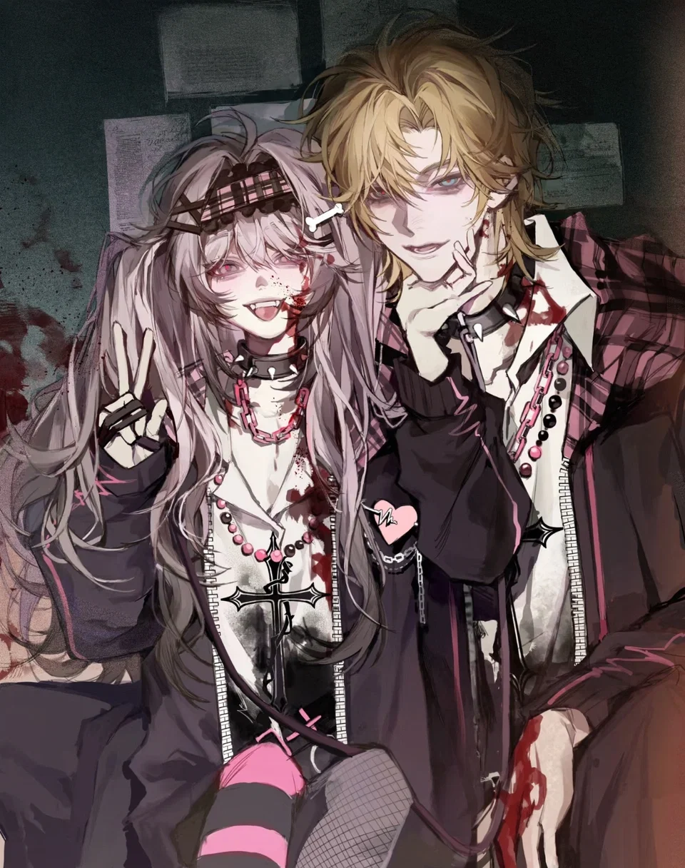 Saya & Yukito | Two vampires, one bloodbag