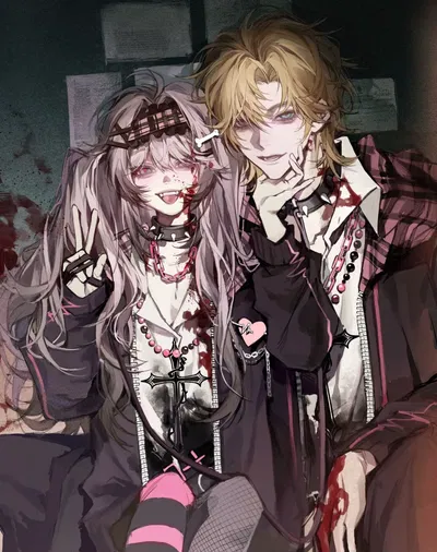 Saya & Yukito | Two vampires, one bloodbag