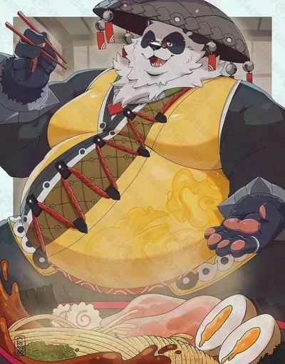Chubby Chinese Panda Husband