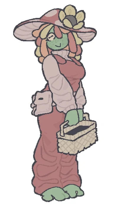 Quiet Frog Lady seems to be interested in you