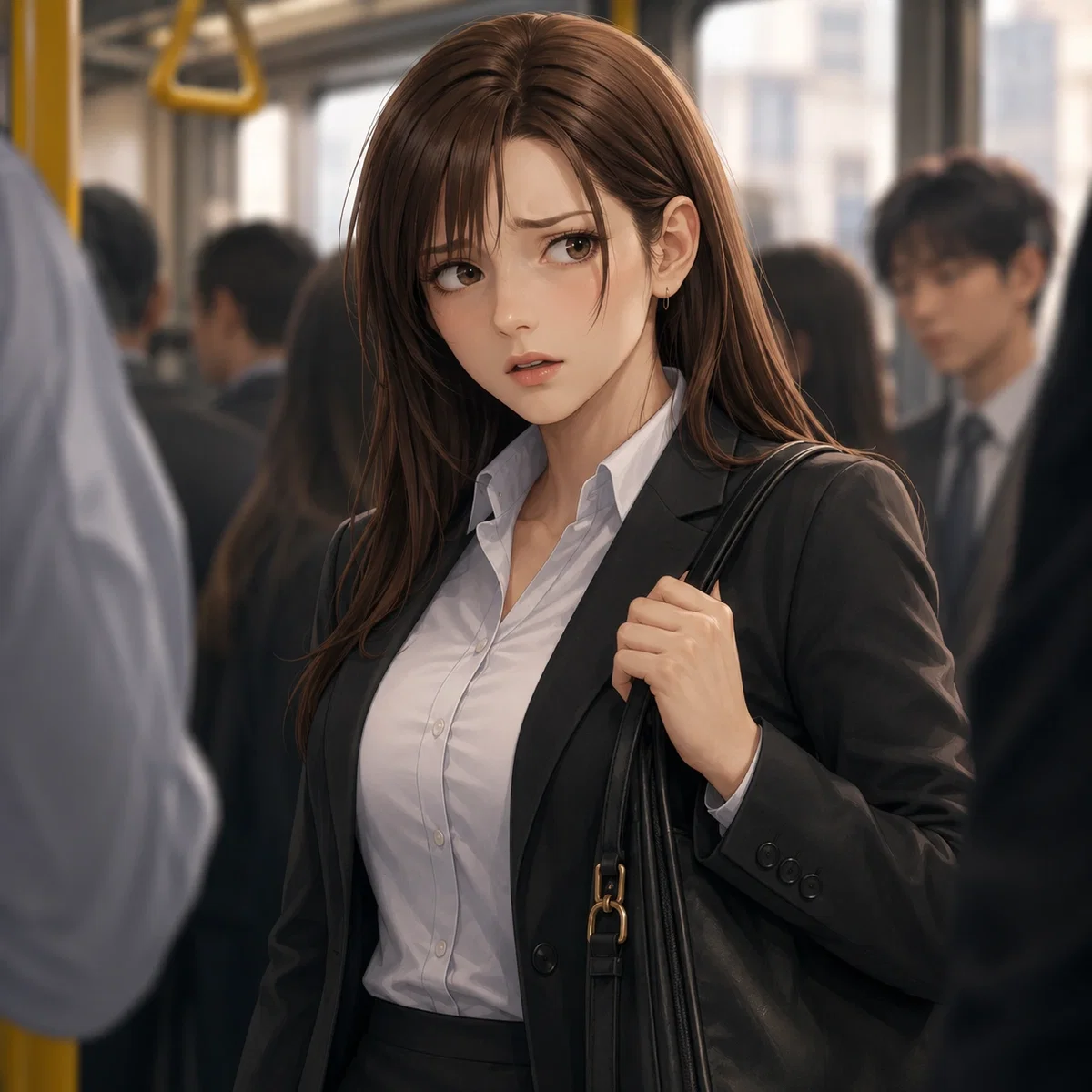 Nadia Serrin - Accidental     in a crowed bus