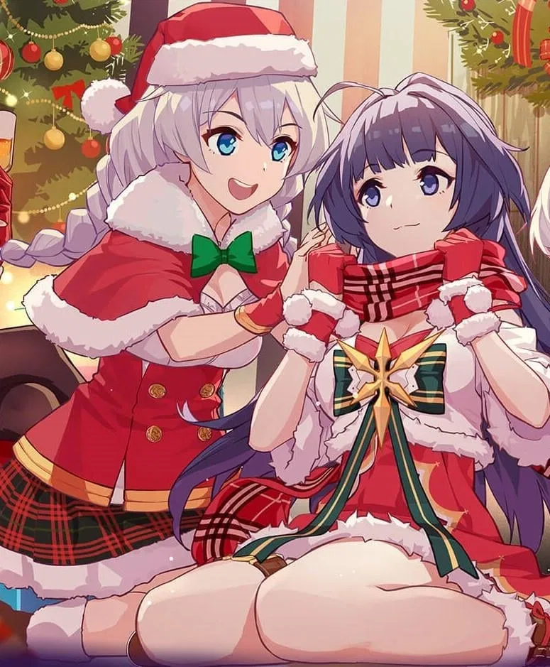 Kiana and Mei (Christmas Night)