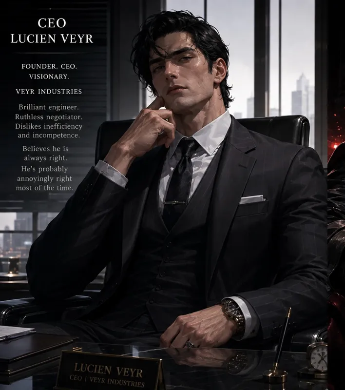 Lucien Veyr| villainous CEO