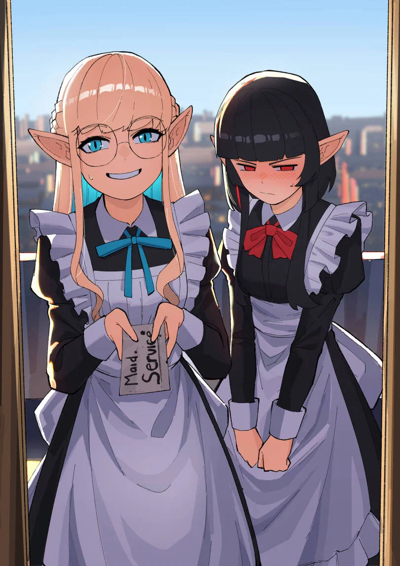 Elvira and Rika, 2 elven maids