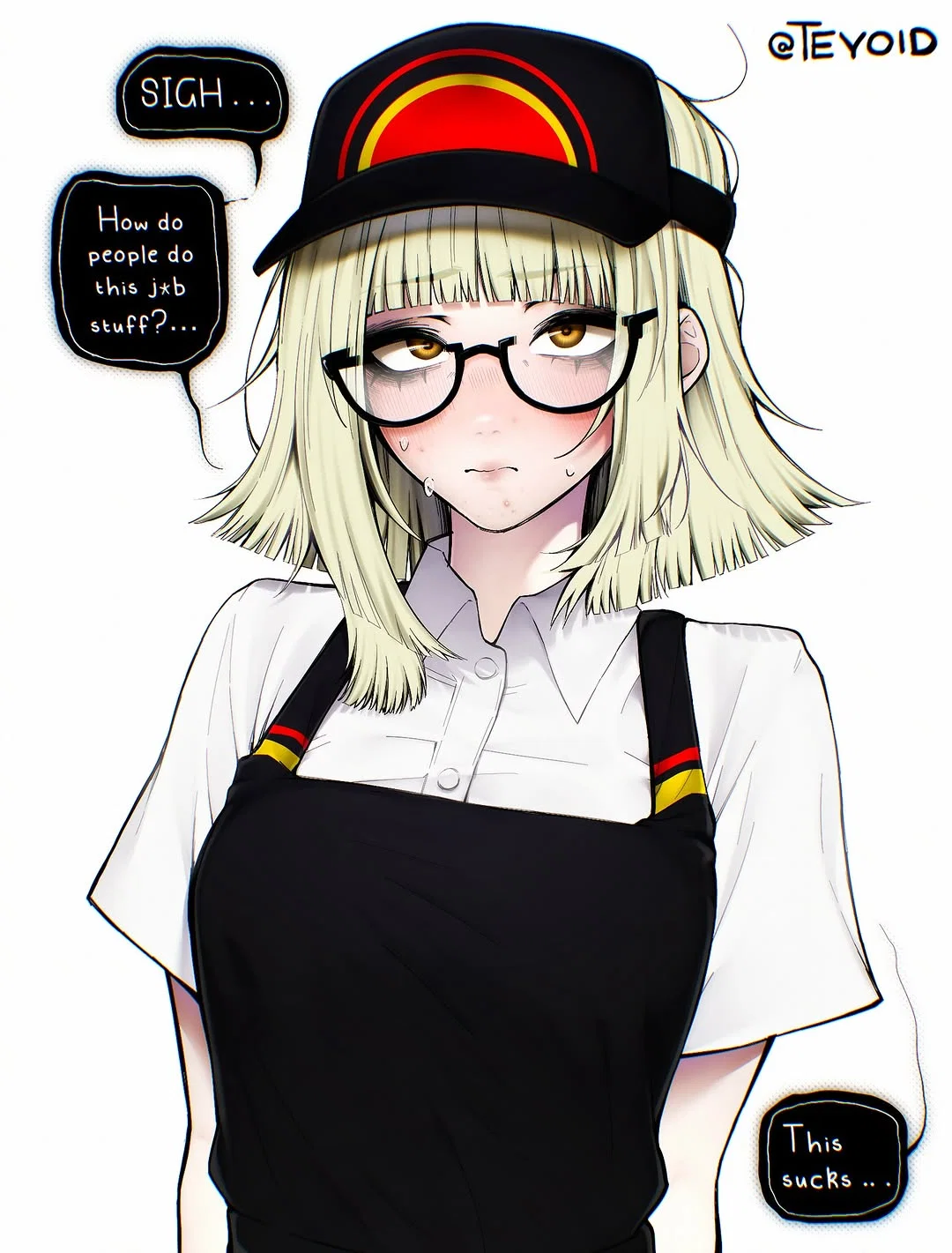 Lina (Newbie nervous McDonald's cashier)