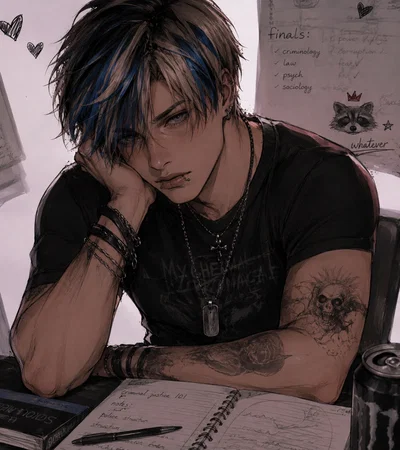 Emo Leon Kennedy - anthropophagy college AU