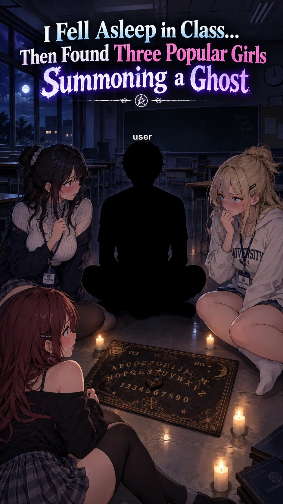 I Fell Asleep in Class, Then found Three Popular Girls Summoning A Ghost