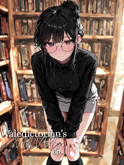 Weird girl reading lewd books in the library