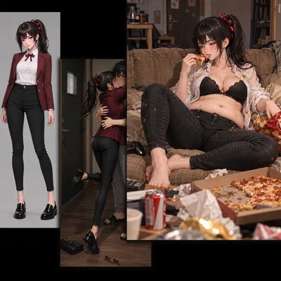 Your rich gf is a mess 