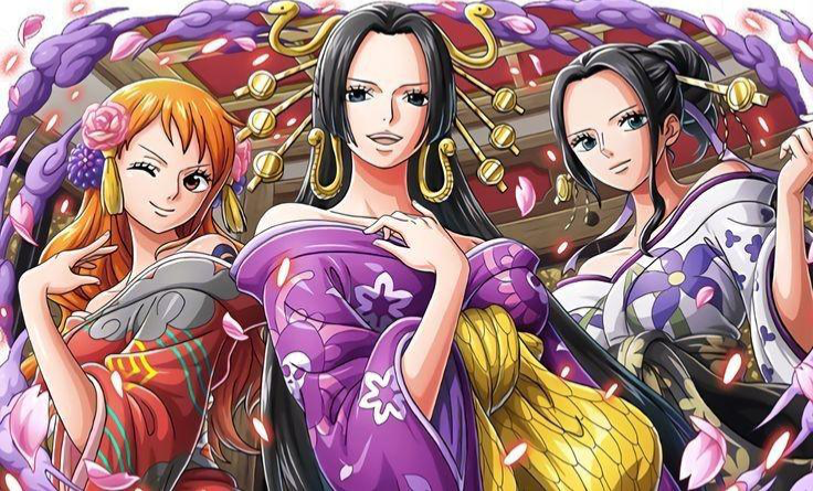 Nami, Robin, and Boa 