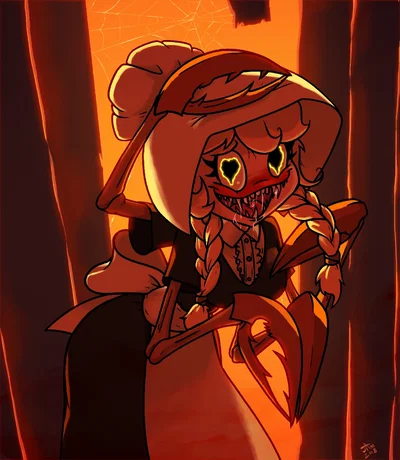 Cordie - caught in her web!