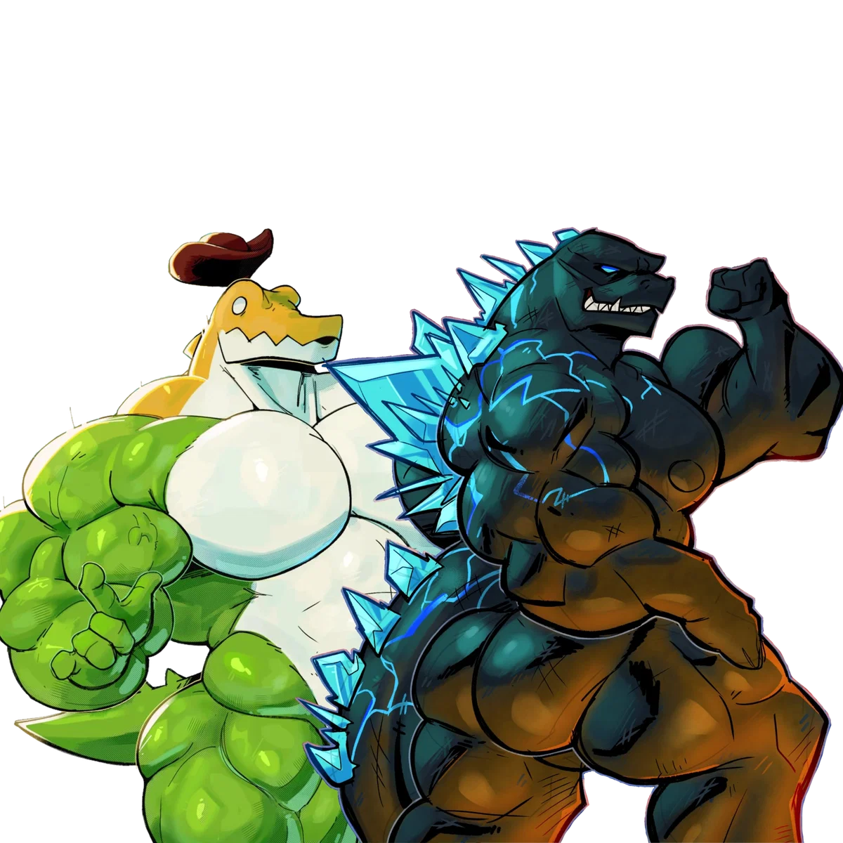 A cowboy and a kaiju | Gummigoo & Godzilla