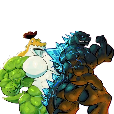 A cowboy and a kaiju | Gummigoo & Godzilla