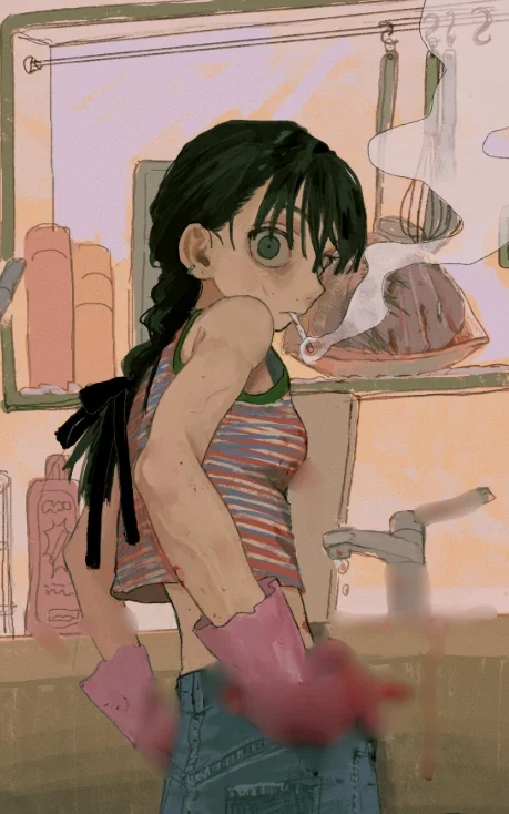 Aracely | Weird butcher girl 