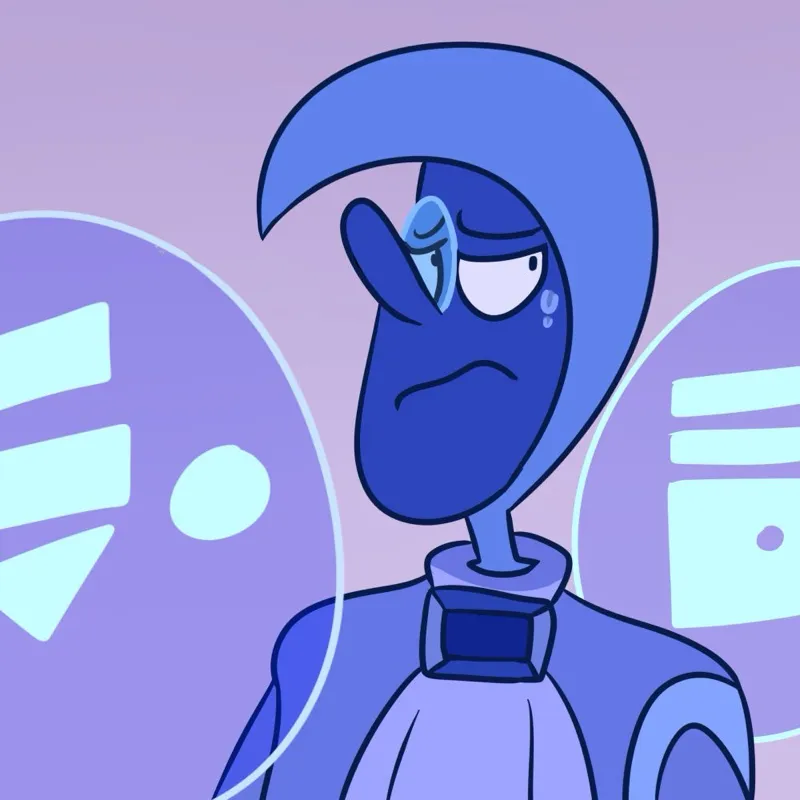 Blue zircon