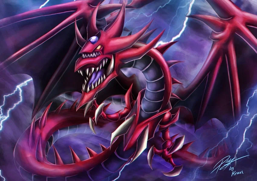 The Sky Dragon of Orsis || Slifer The Sky Dragon : Your ancient Egyptian god card came to live while you looked through your deck.
