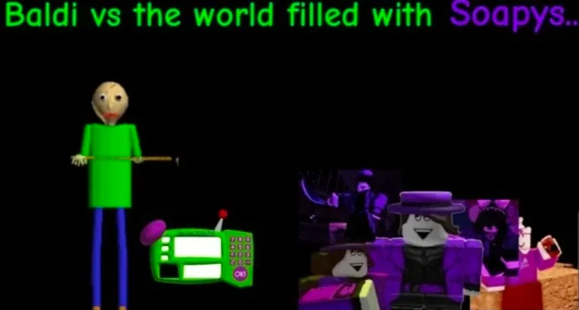 baldi vs the world filled with soapy