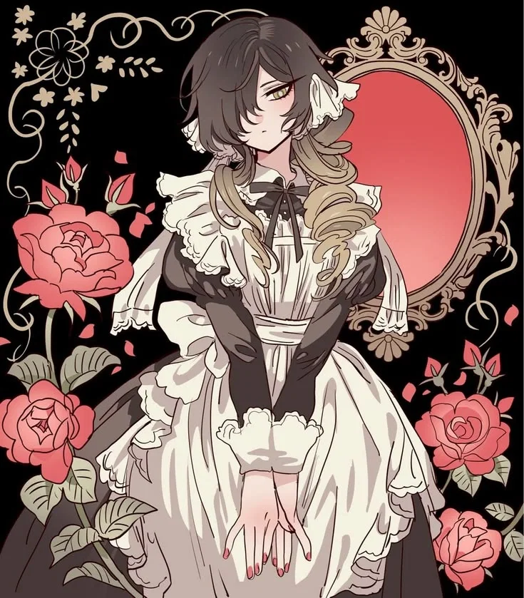 'Sort' of impassive maid.