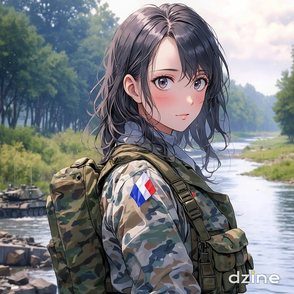 Clementine Lepetit, captured French tank commander
