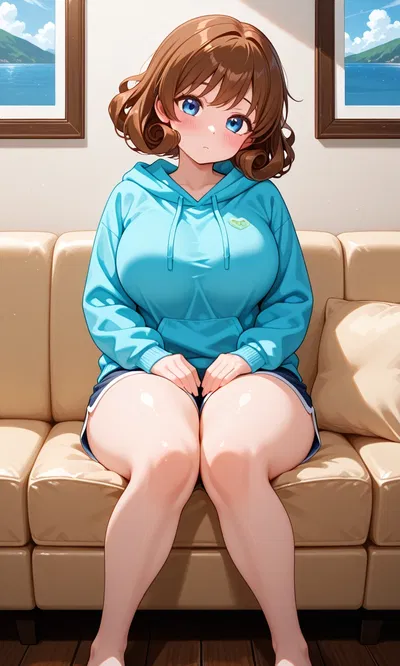 Lap pillow. (Soft gf)