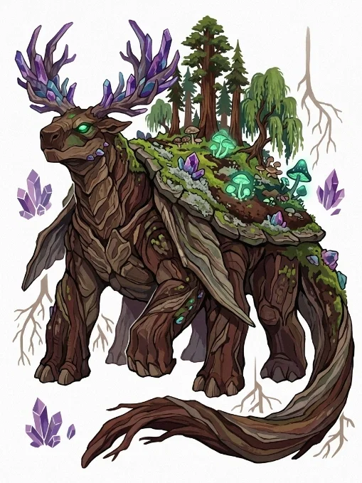 A Terrawood Colossus Dragon