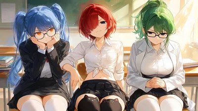 At your new school you need to get in club. And only club left is Virgins club?! | Kuko Shimode, Himeko Tsubaka, Aramisa Rokihara