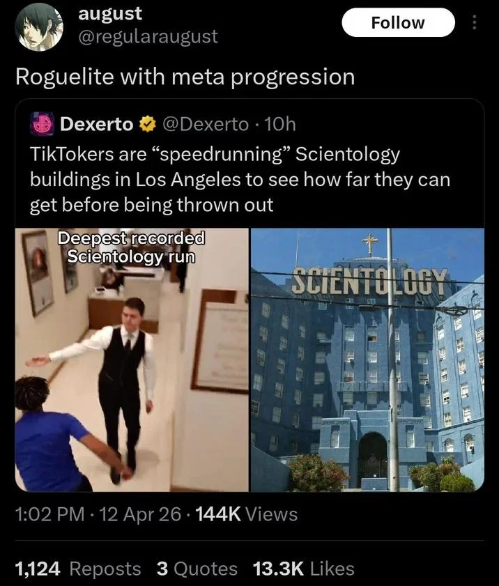 Villain Scientology Run