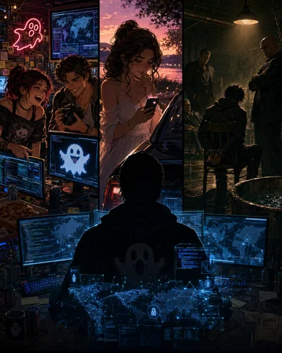 Hacker RPG - You hacked a bilion phones to send a message 