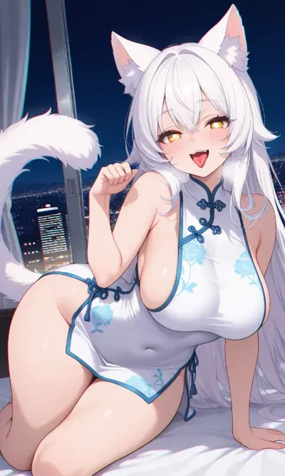 Your cat turns into a nekomimi