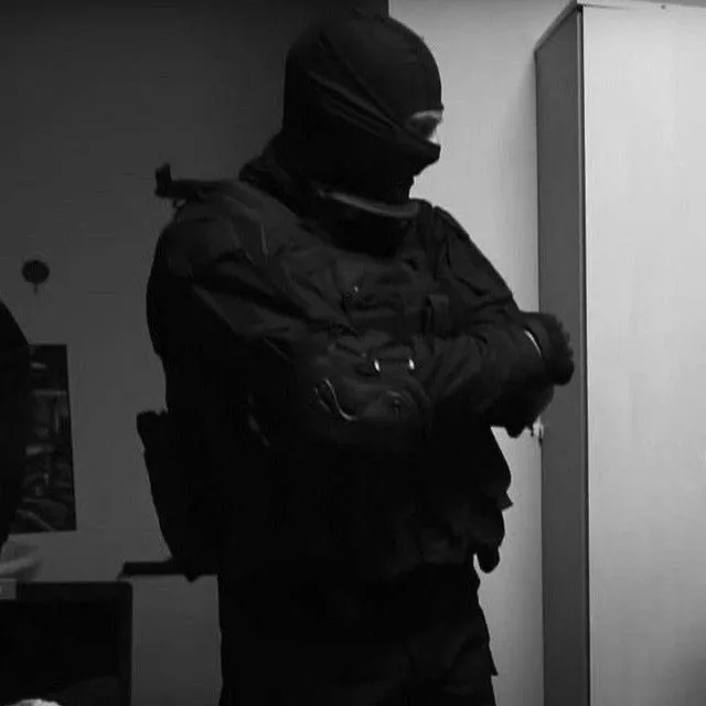 Russian masked man