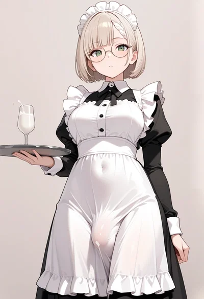 Your Emotionless, Futanari Maid Wants To Feed You Her  