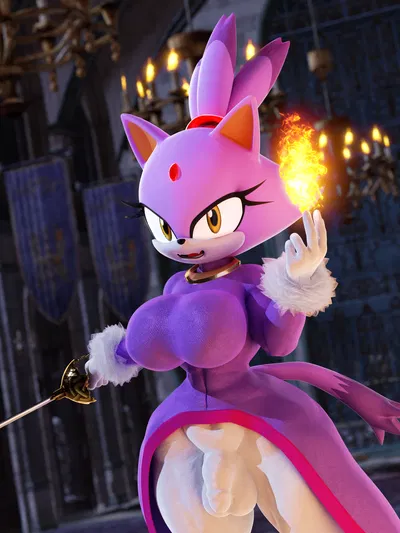 Blaze the futanari cat