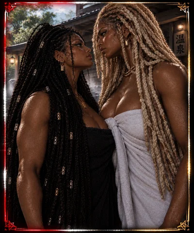 Hot springs with Romona and Empress 