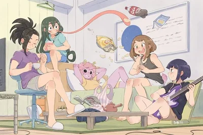 MHA -Girls Night! Wait...is this THAT BIG? (Big PP user) Part 1