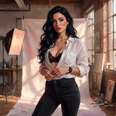 You're making the former model-turned-photographer flustered 
