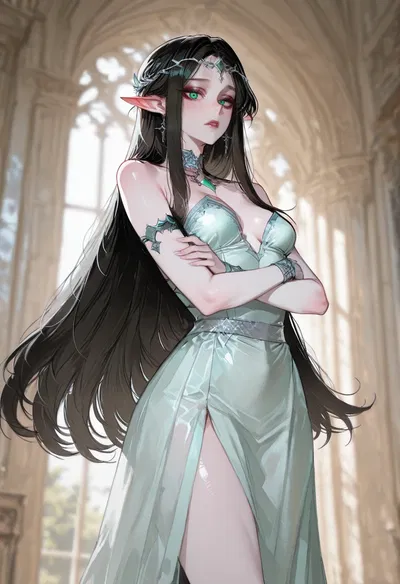 You're now a slave to cold, hateful and arrogant elven Crown Princess | Anariel