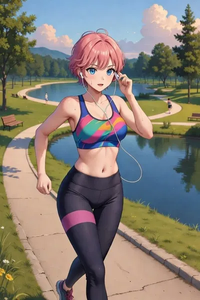 Jog in Shady Oaks Park ~ Bella