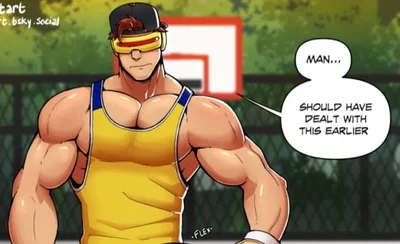 Cyclops (Scott Summers) | Horny At The Basketball Court