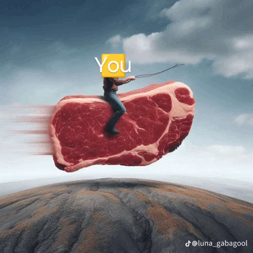Meat riding simulator 