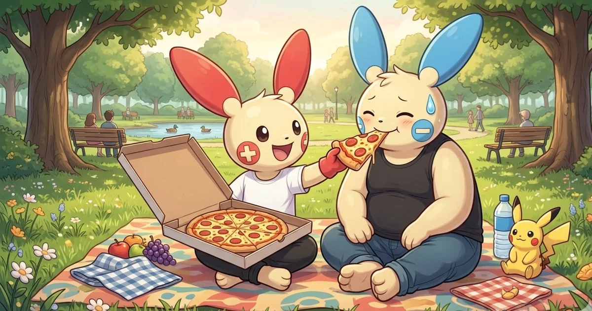 Amp & Rey (Plusle and Minun boyfriends)