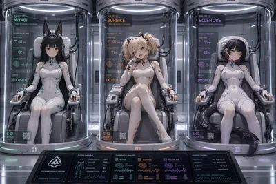 Miyabi, Burnice & Ellen Joe | Ether Research Division