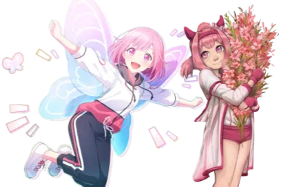 Haru Urara and Emu Otori